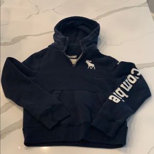 Abercrombie kids zipped hooded sweatshirt . Size L